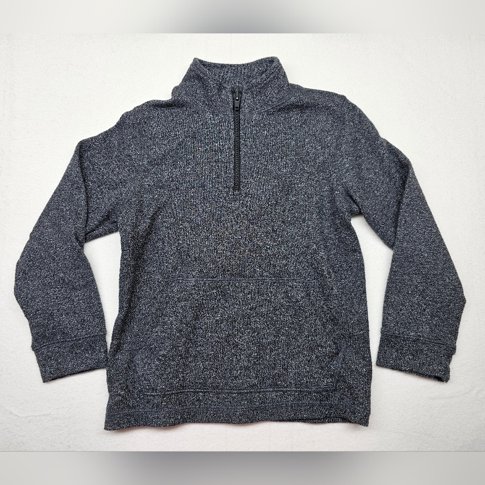 OshKosh B'gosh Kids 5T Pullover Sweater Quarter‎ Zip Gray Mock Neck